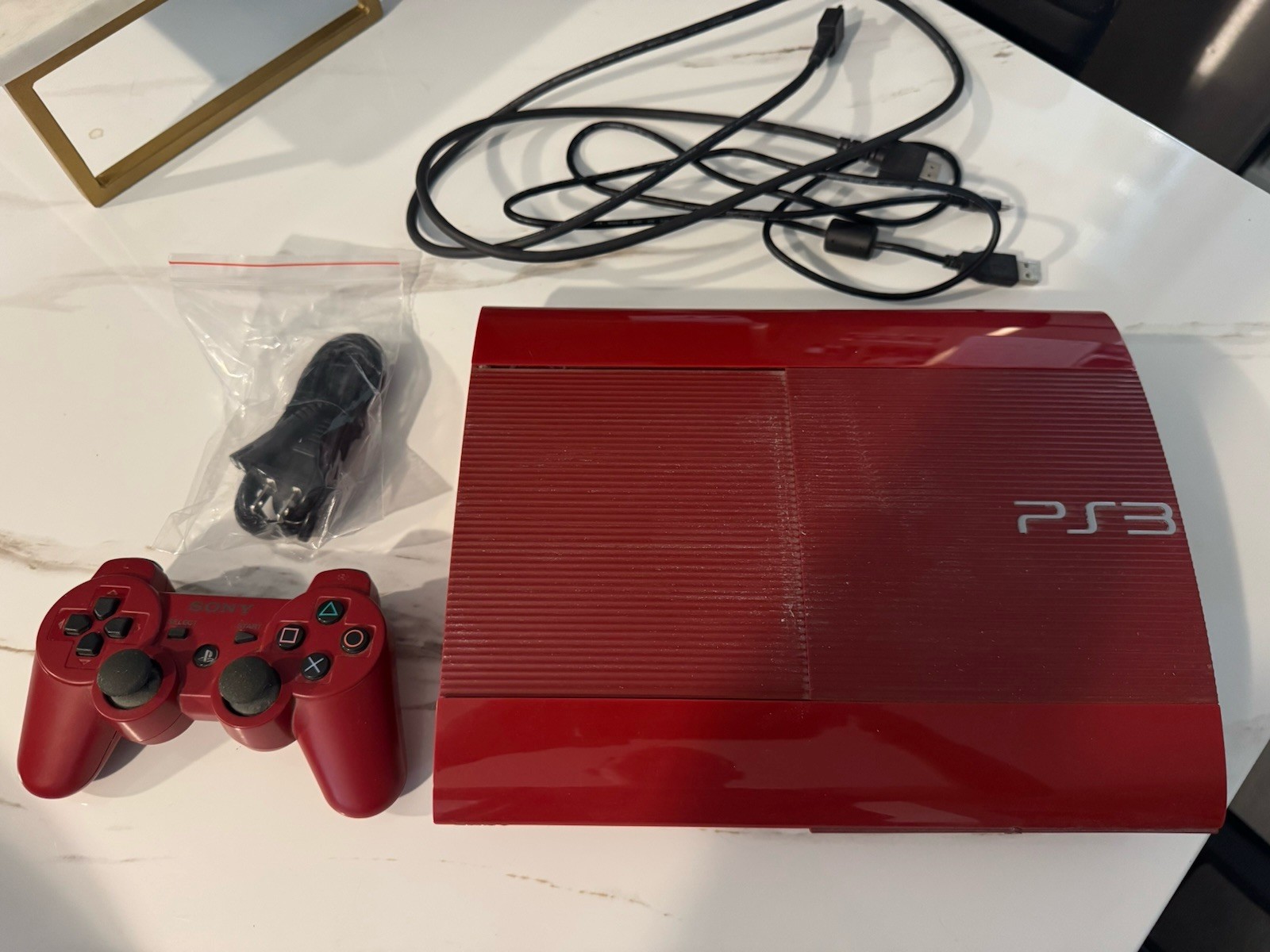 Sony PlayStation 3 500GB Home Console Pack with God of War Legacy Bundle – Red
