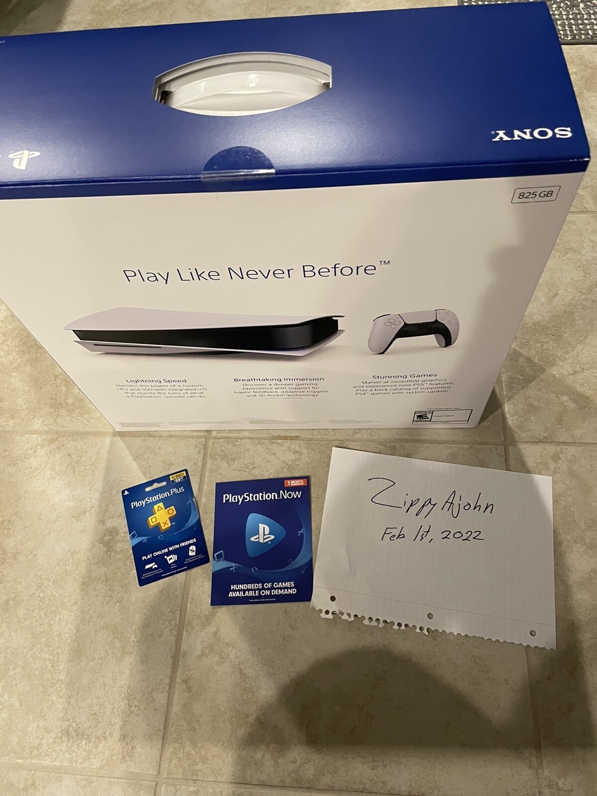 Sony PS5 Disc Edition – White, 12 Months PlayStation Plus, 1 Month of Now