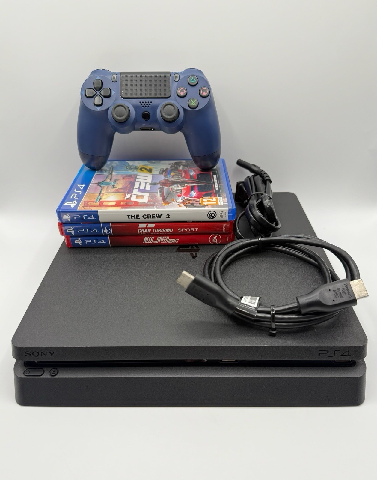 Sony PlayStation 4 Slim Console 1TB (CUH-2215B) Bundle – Tested And Working! PS4