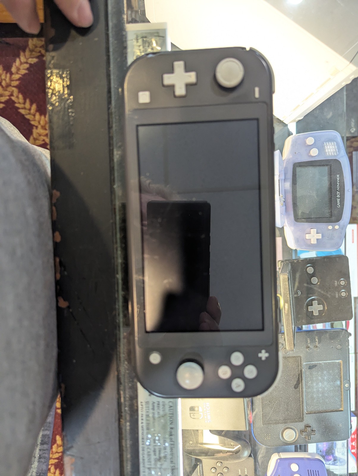 Nintendo Switch Lite Gray Handheld System no charger working tested