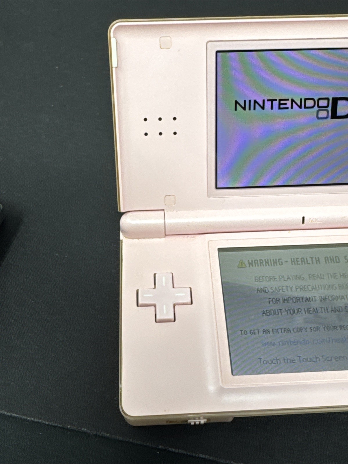 Nintendo DS Lite Pink Handheld Console USG-001 OEM USG-002 Charger, Game, & Case