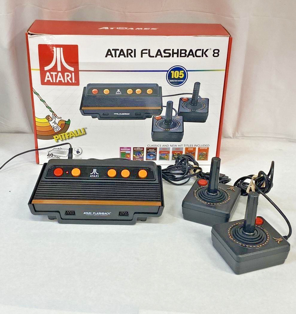 ATARI Flashback 8 40th Anniversary with wired joy sticks In Box