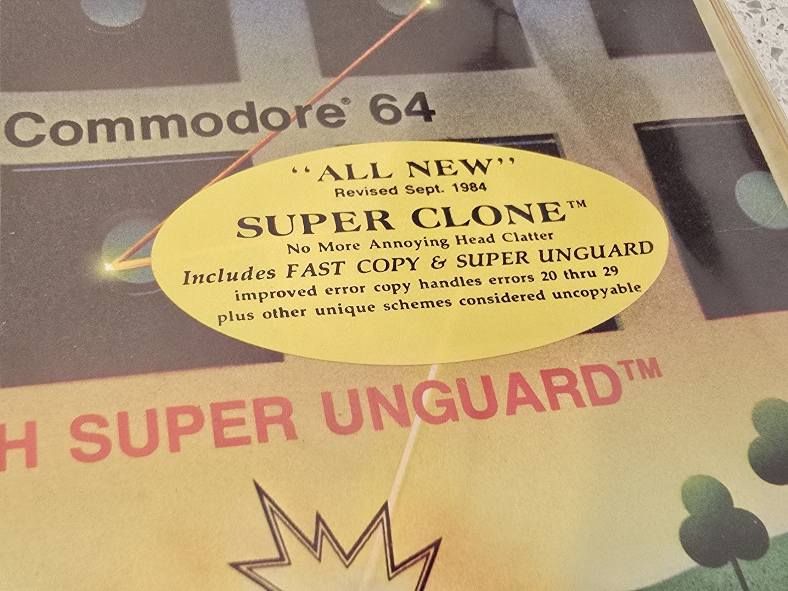 COMMODORE 64 THE CLONE MACHINE 1984 w/ Floppy & Manual 1980s Vintage