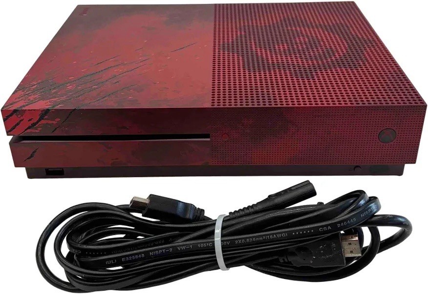 Microsoft Xbox One S Gears of War 4 Limited Edition 2 TB Crimson Red Console
