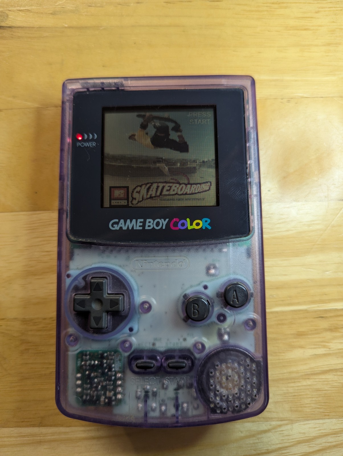 Nintendo Game Boy Color System Atomic Purple Tested Working All Original CGB-001