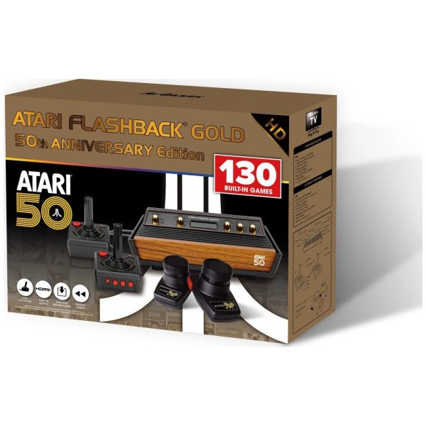 Atari Flashback Gold 50th Anniversary Edition Plug&Play Preloaded Games System