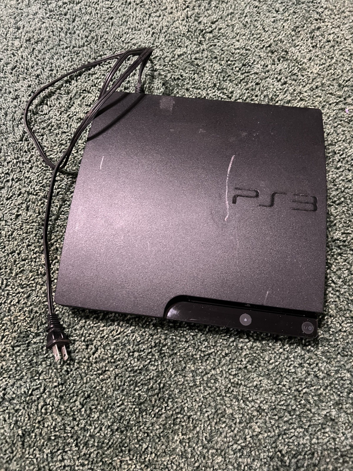Sony PlayStation 3 Slim 160GB CECH3001A console ps3 tested and works/ power cord