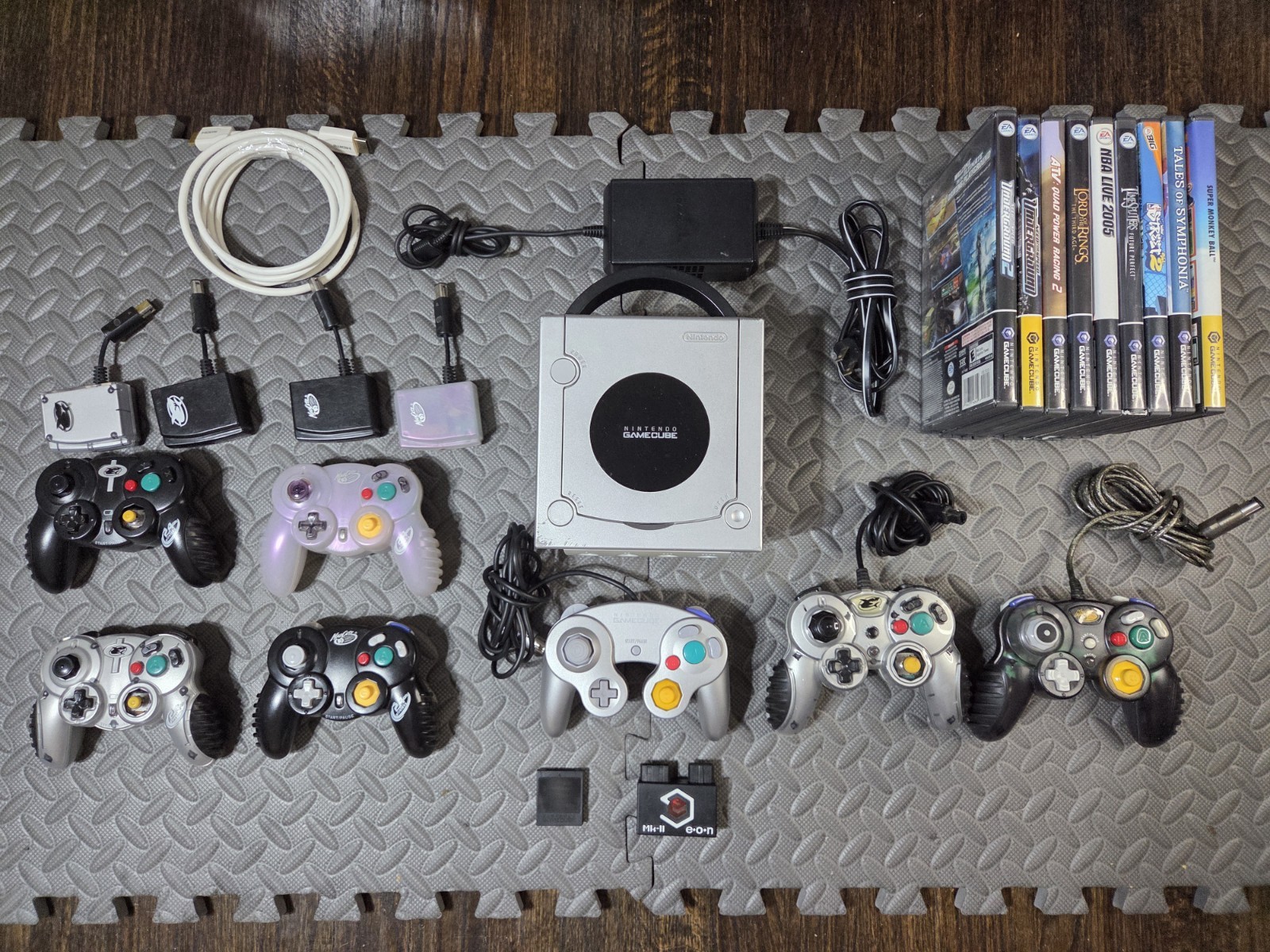 Nintendo GameCube OEM Bundle w/HDMI Adapter GCHD Mk-II & Wireless Controllers