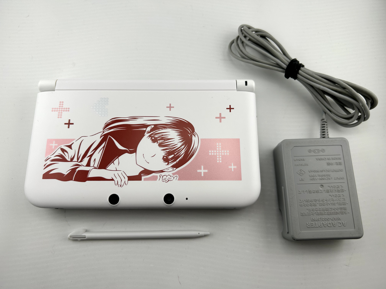 [S-rank] Nintendo 3DS LL XL console Love Plus + Nene with Charger/Stylus