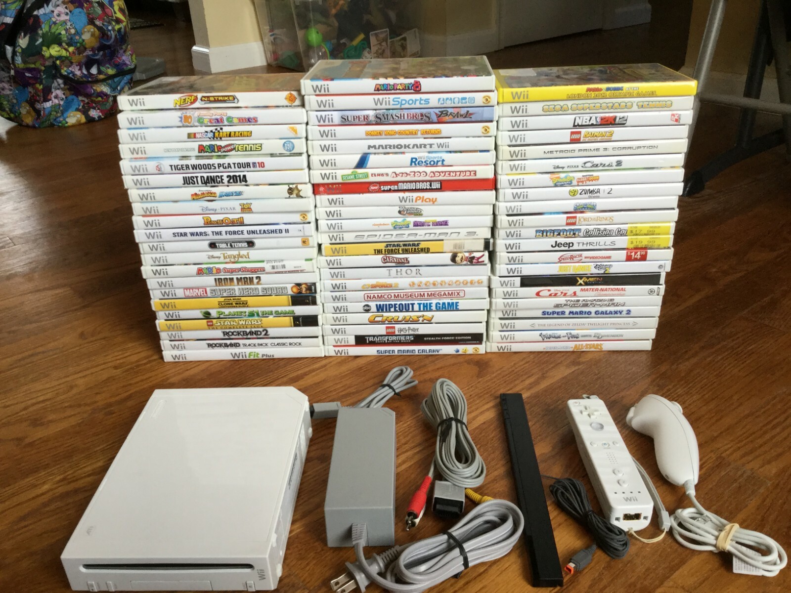 Nintendo Wii White System Console Bundle + CHOOSE 1 GAME USA Read Description