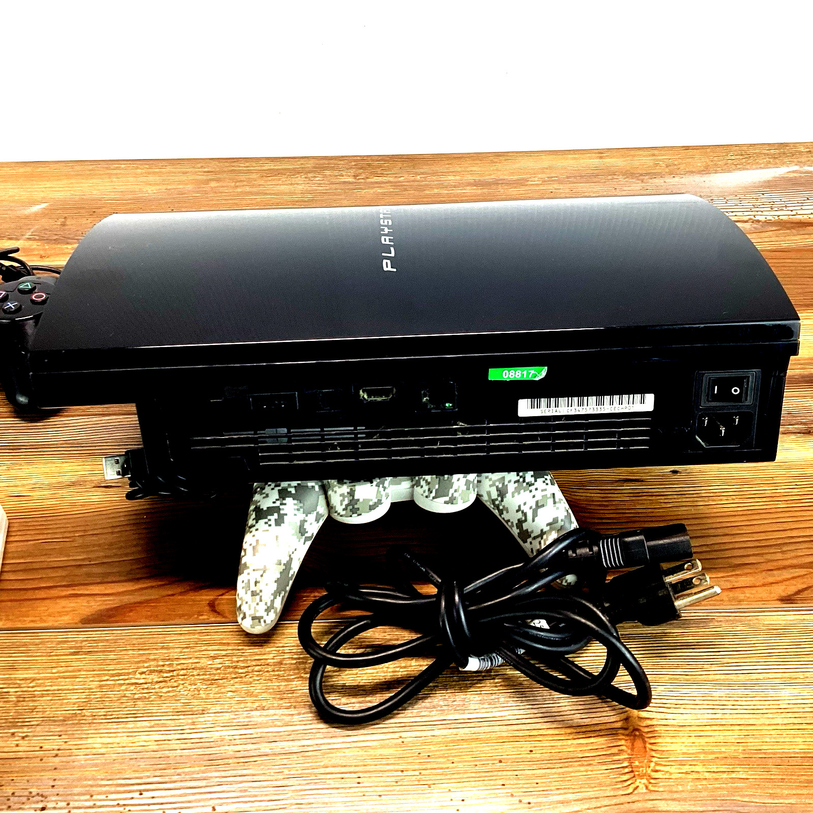 Sony PlayStation 3 PS3 Console Bundle 2 Controllers,4 Games, HDMI, Cables Tested