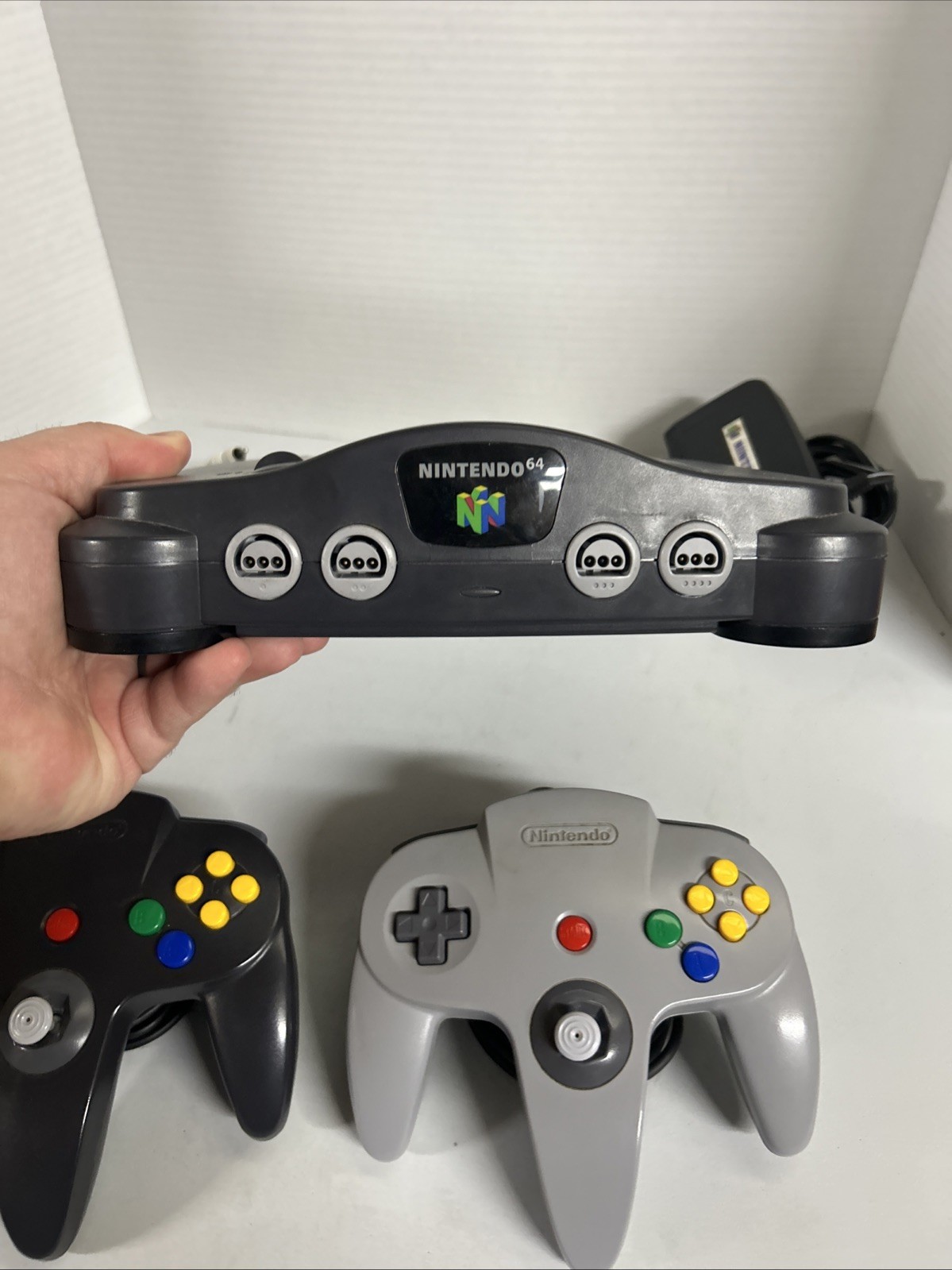 Nintendo 64 Console Bundle, 2 Controllers, Expansion Memory. Tested
