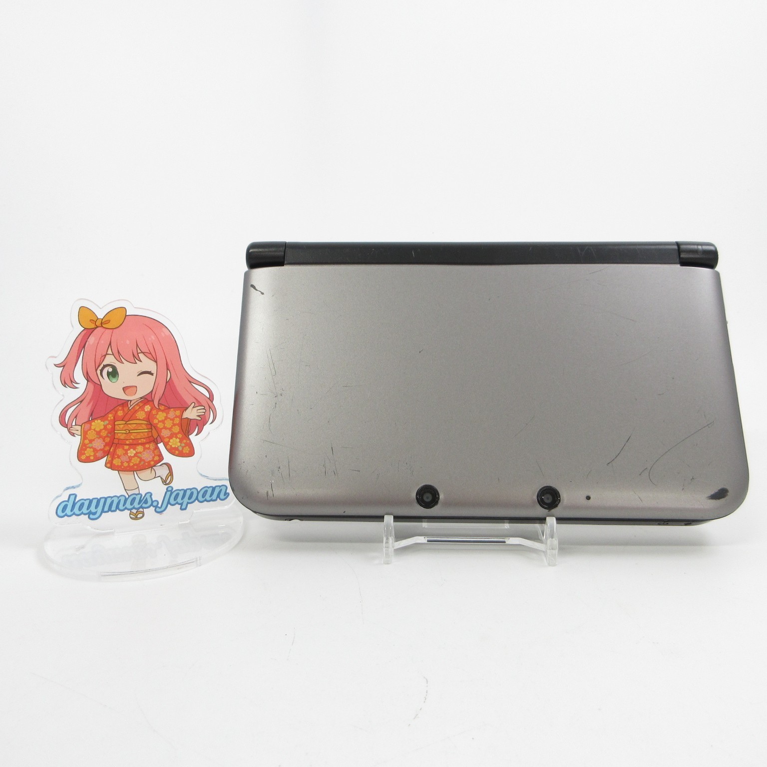 【Very Good】Nintendo 3DS LL XL Silver x Black Console ONLY Japan Ver. #DEN08/0608