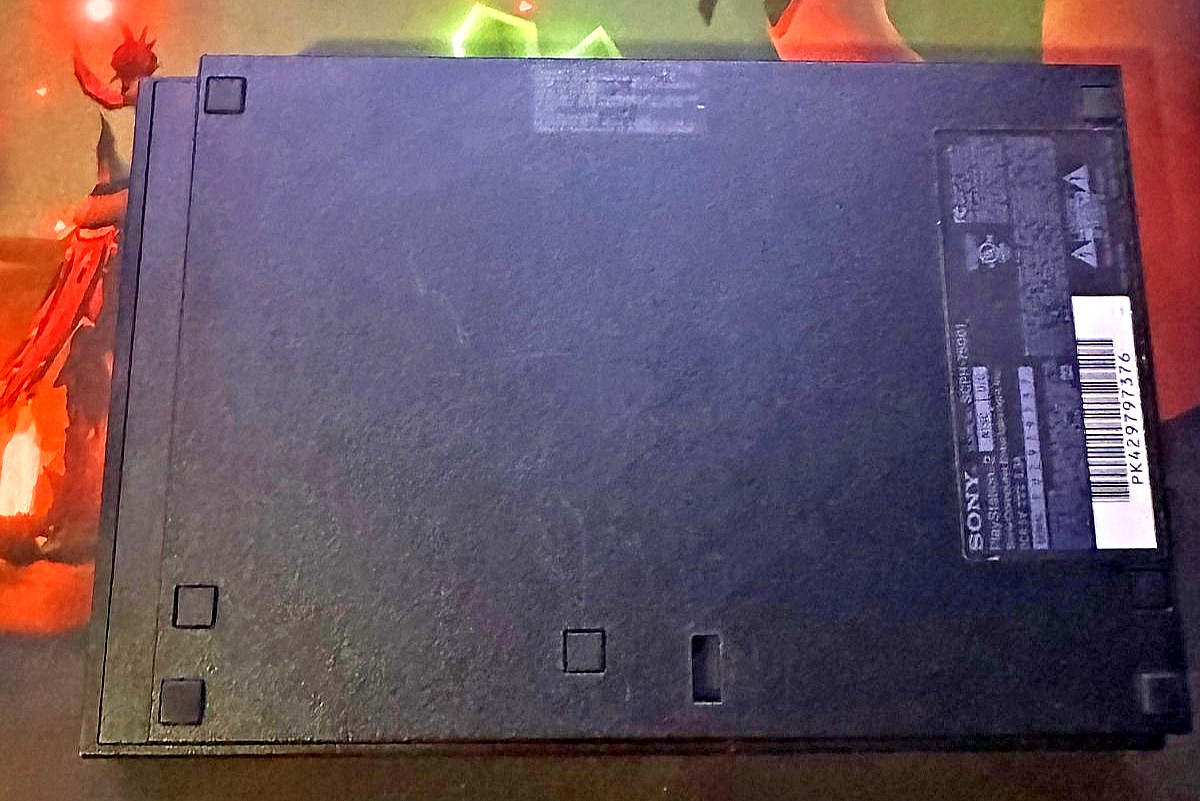 PREOWNED Sony PlayStation 2 Slim Console – Black with Cords SCPH-75001