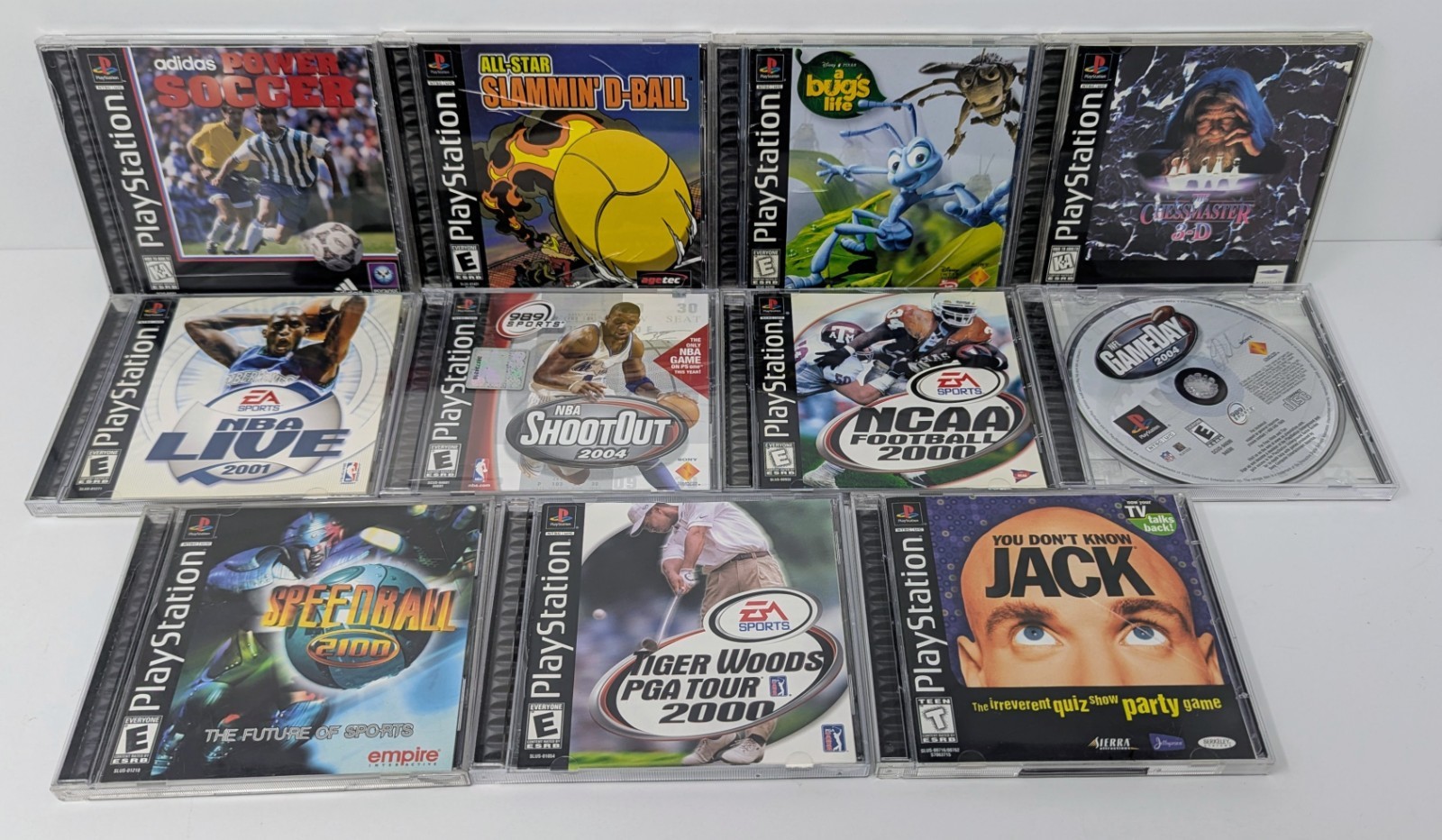 Sony PlayStation 1 PS1 Console Bundle w 11 Games – A bug’s life & More Tested!