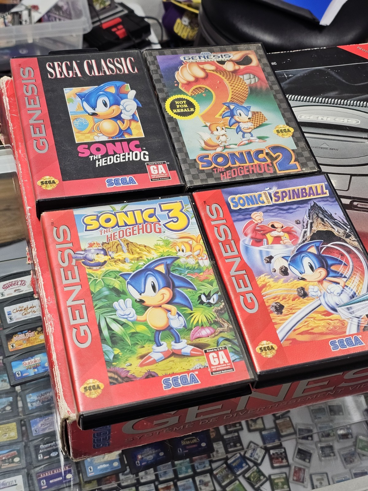 Sega Genesis Model 2 System In Original Box In Great Working Condition Bundle