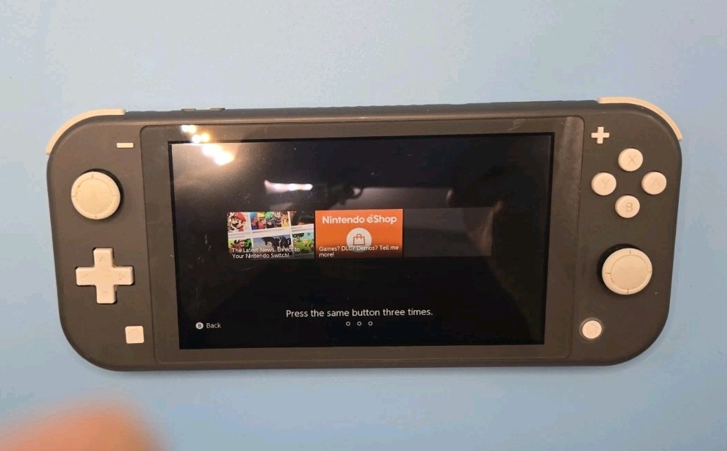 Nintendo Switch Lite Gray Handheld System Tested Working