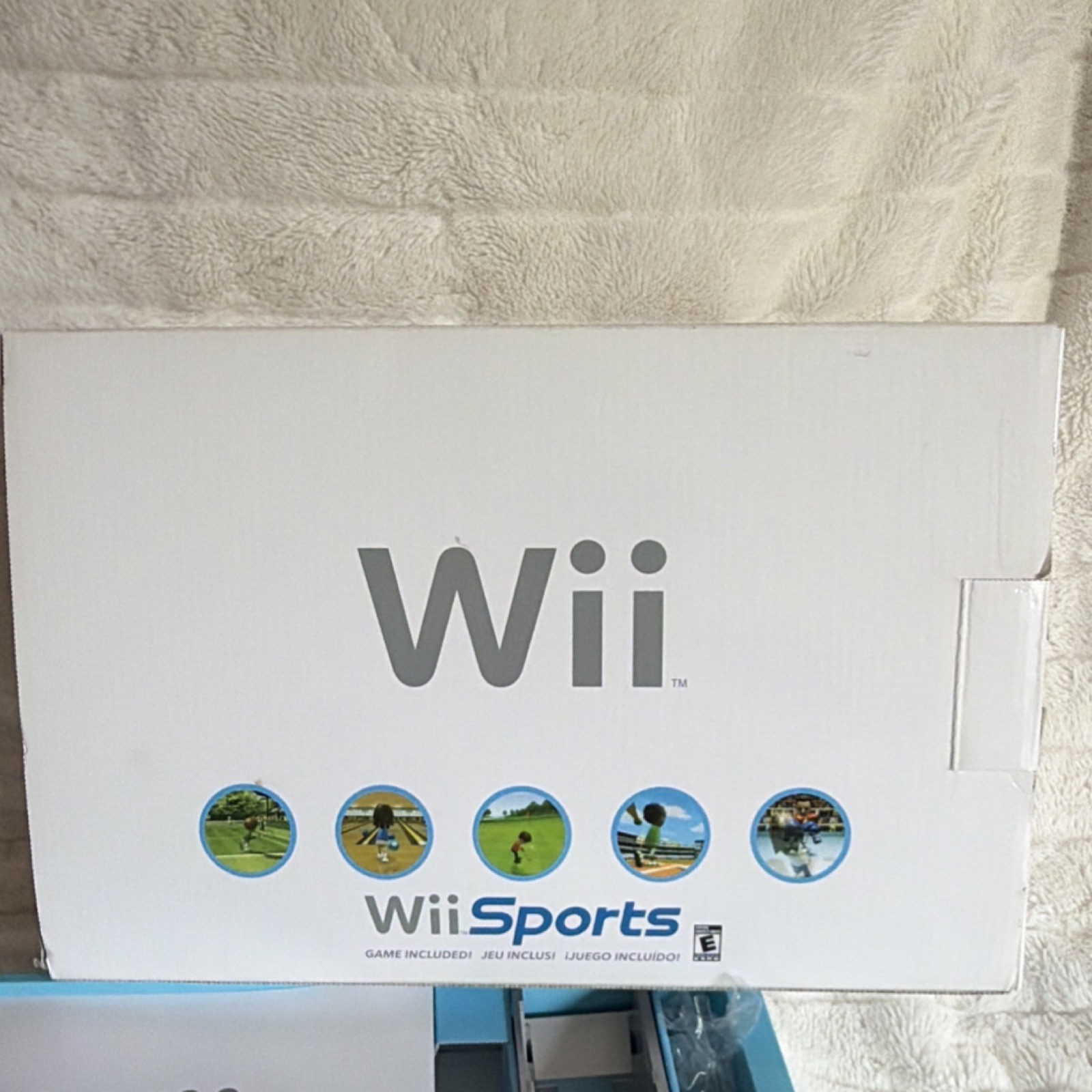 Nintendo Wii RVL-001(USA) White Console Bundle w/ Wii Sports, Remote, Box Tested