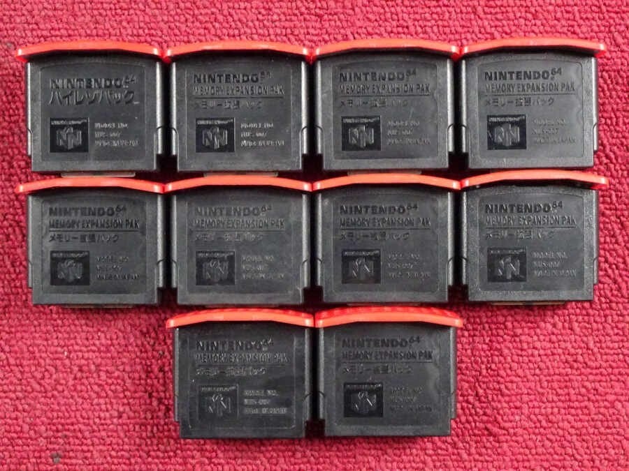 Set of 10 Nintendo 64 Expansion Pak N64 Authentic Official Memory pack OEM Japan