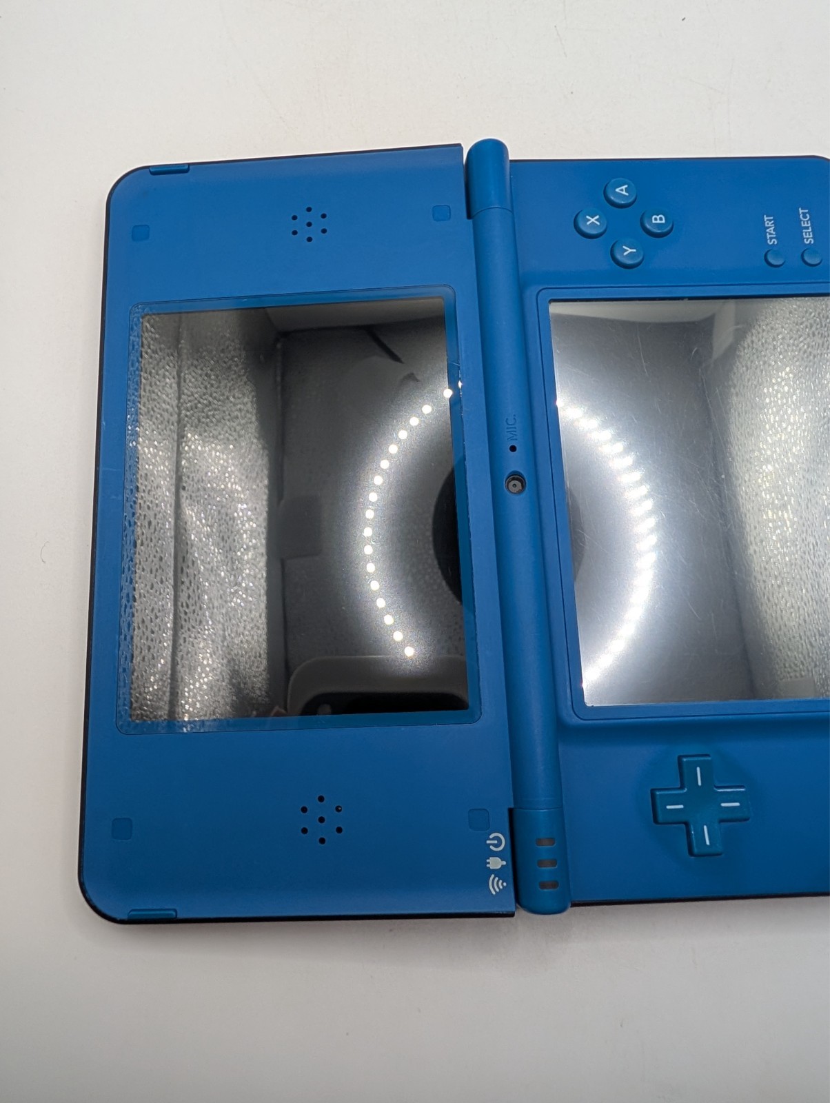 Nintendo DSi XL Blue Console Bundle w/ Charger & Mario DS Game UTL-001 USA READ