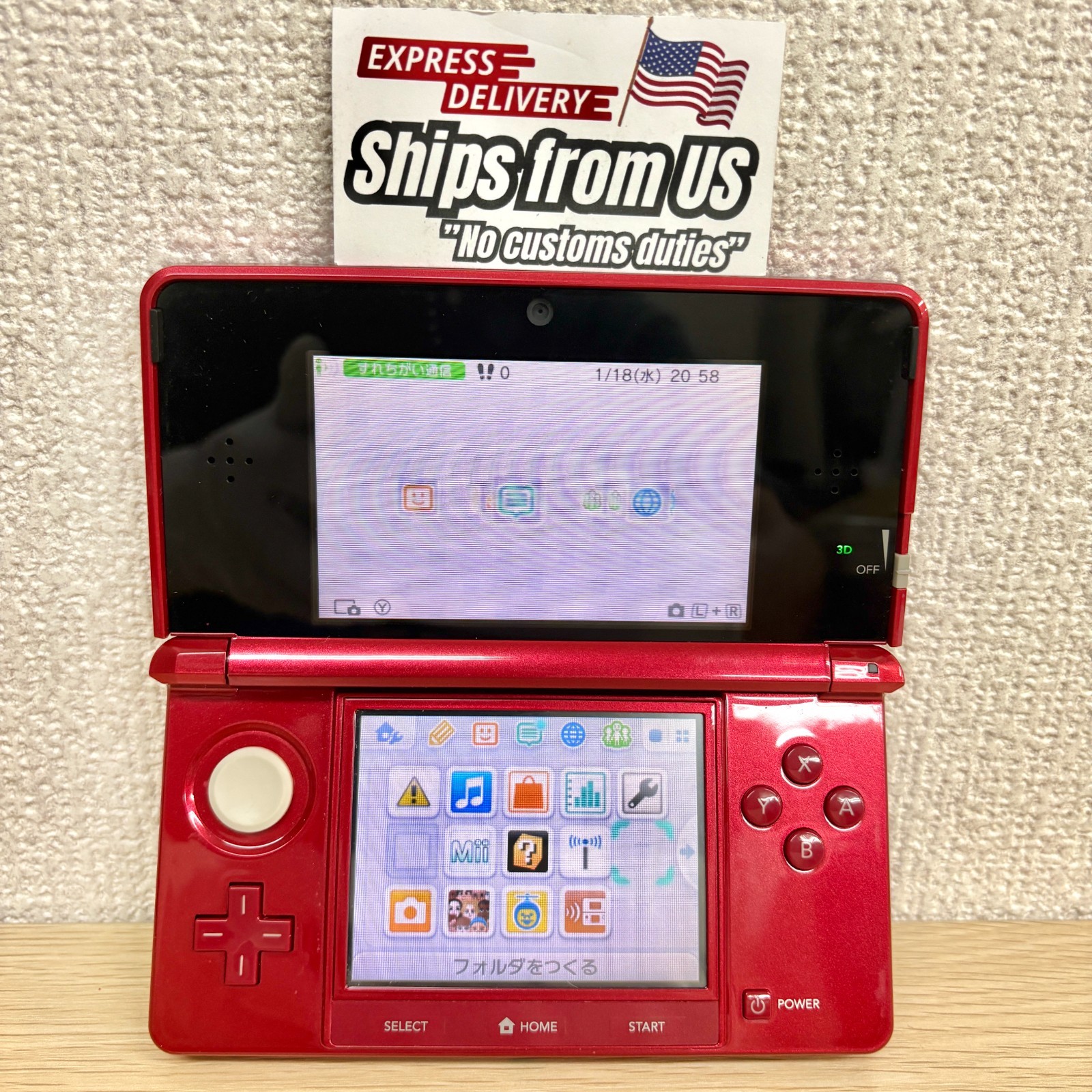Nintendo 3DS / 3DS XL LL Region Free Console Used RANK A/B U.S Shipping F/S