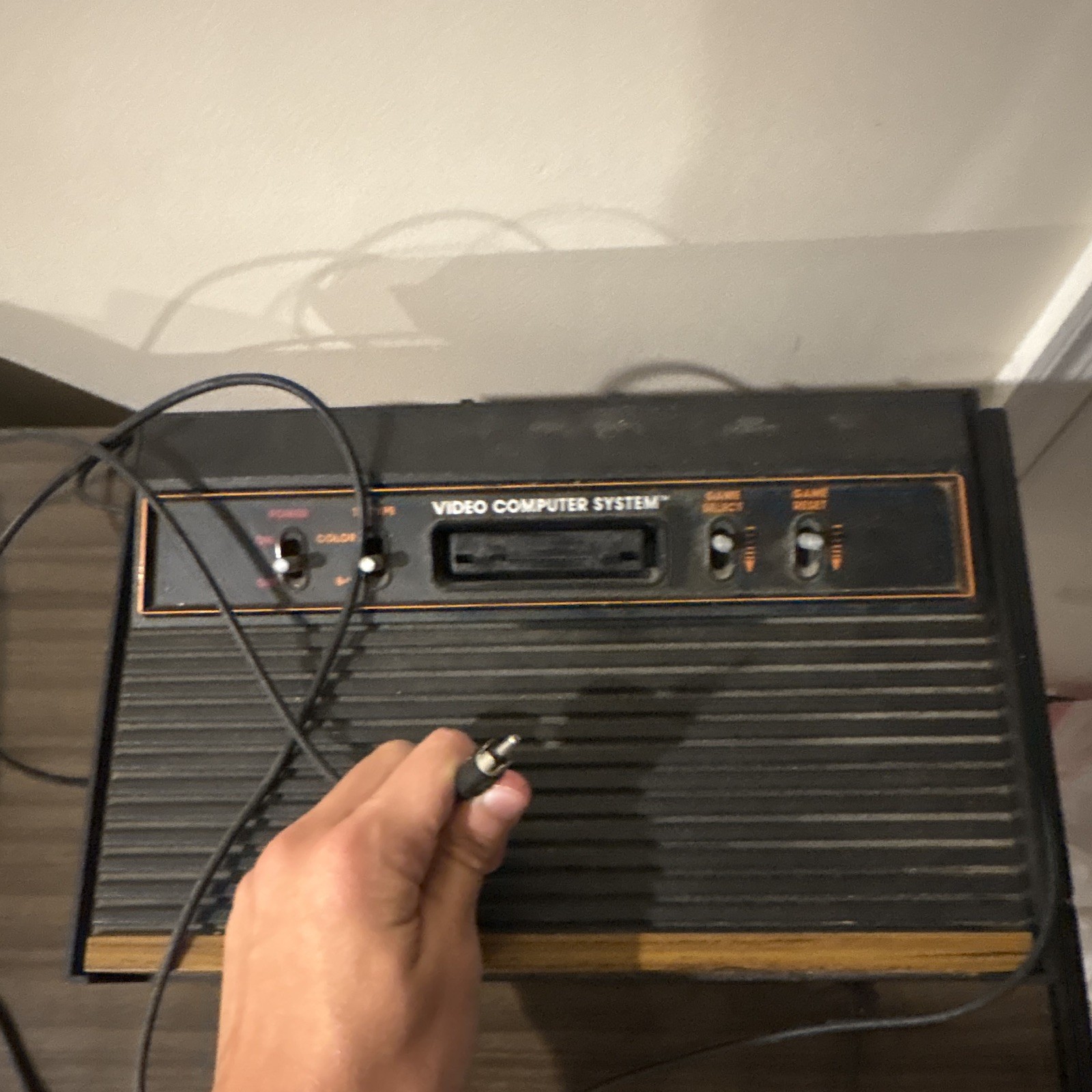 Atari 2600 Video Computer System Home Console Black Brown RF