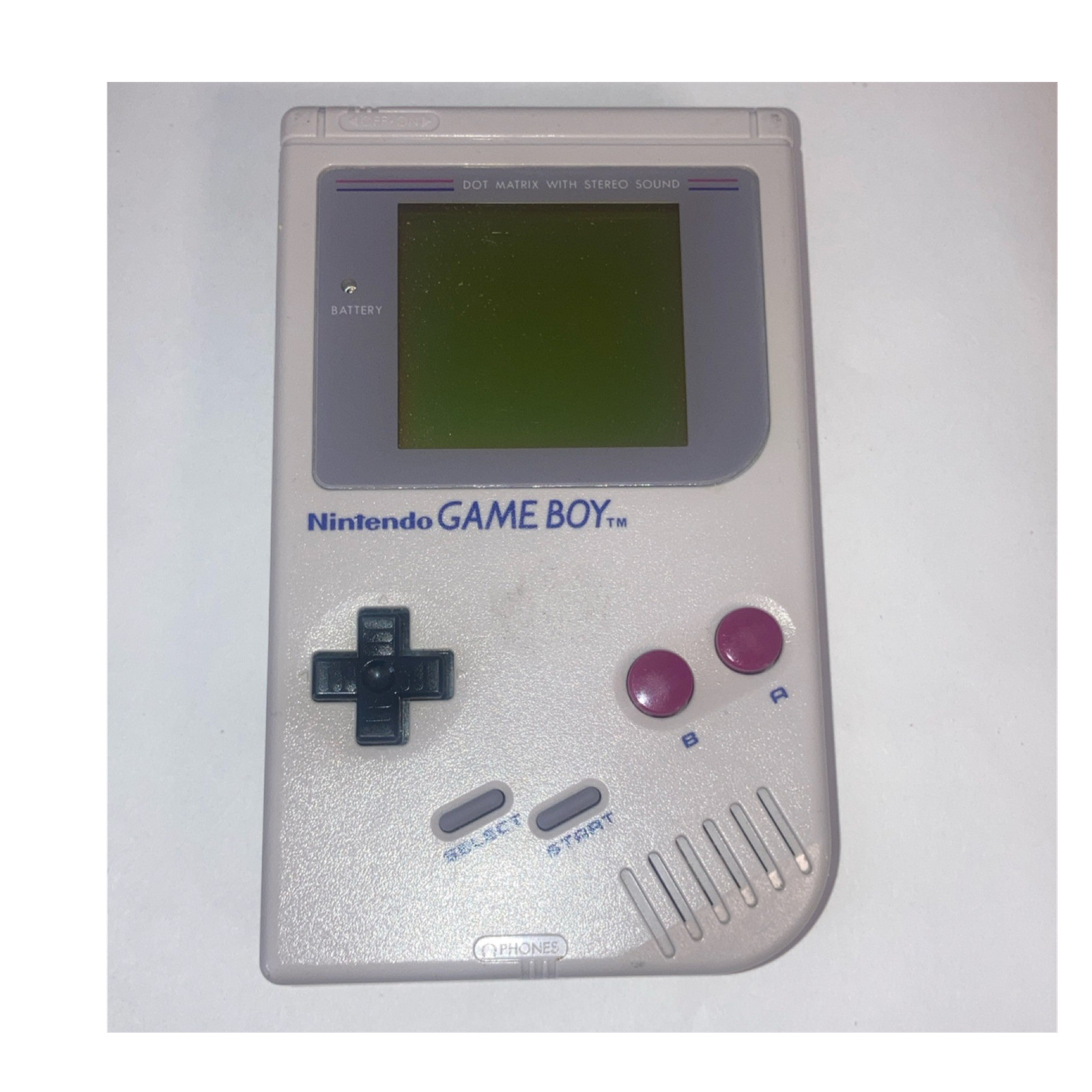Nintendo Game Boy DMG-01 Handheld Console Gray Dot Matrix Display Stereo Sound