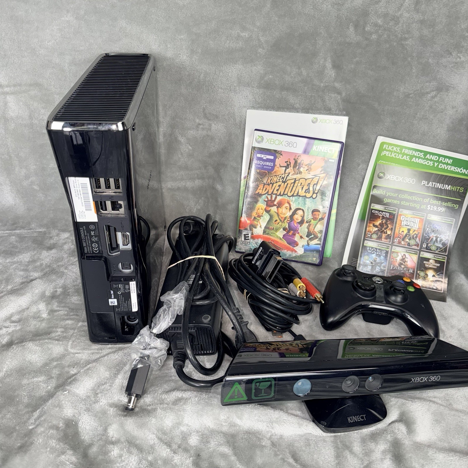Vintage XBOX 360 Kinect Bundle Console Game 2000s Retro