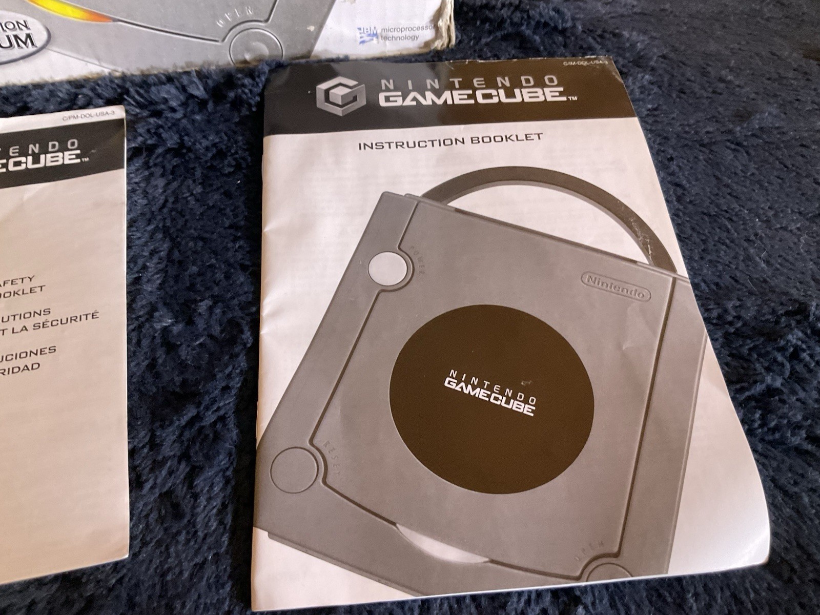 Game Cube Console-turns On UnTested Two Games And Box No Controllers Or Tv Av