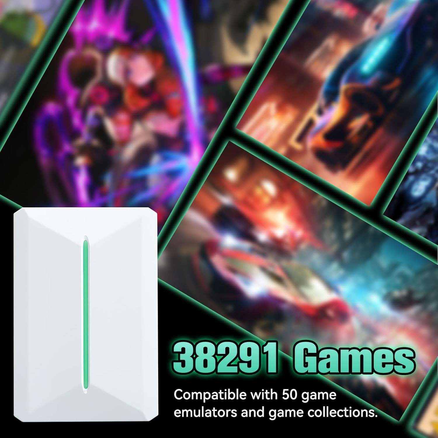 Portable Retro Game Console HDD: Playnite & Retrobat, 38,291 Games inside