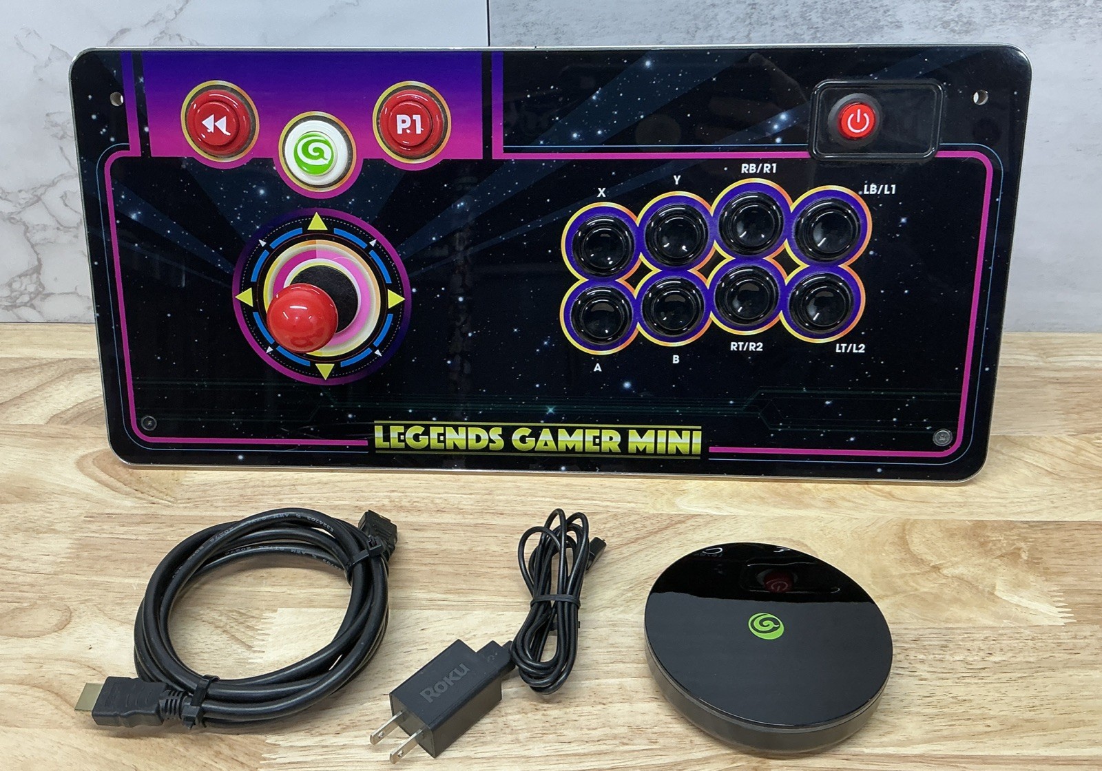 At Games Legends Gamer Mini Core Console & Joystick – Works, Tested