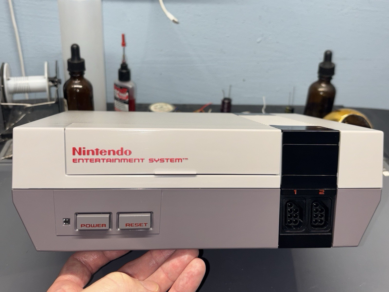 Ultimate NES RGB Nintendo Front Loader Full Recap LED Expansion Audio NESRGB V5