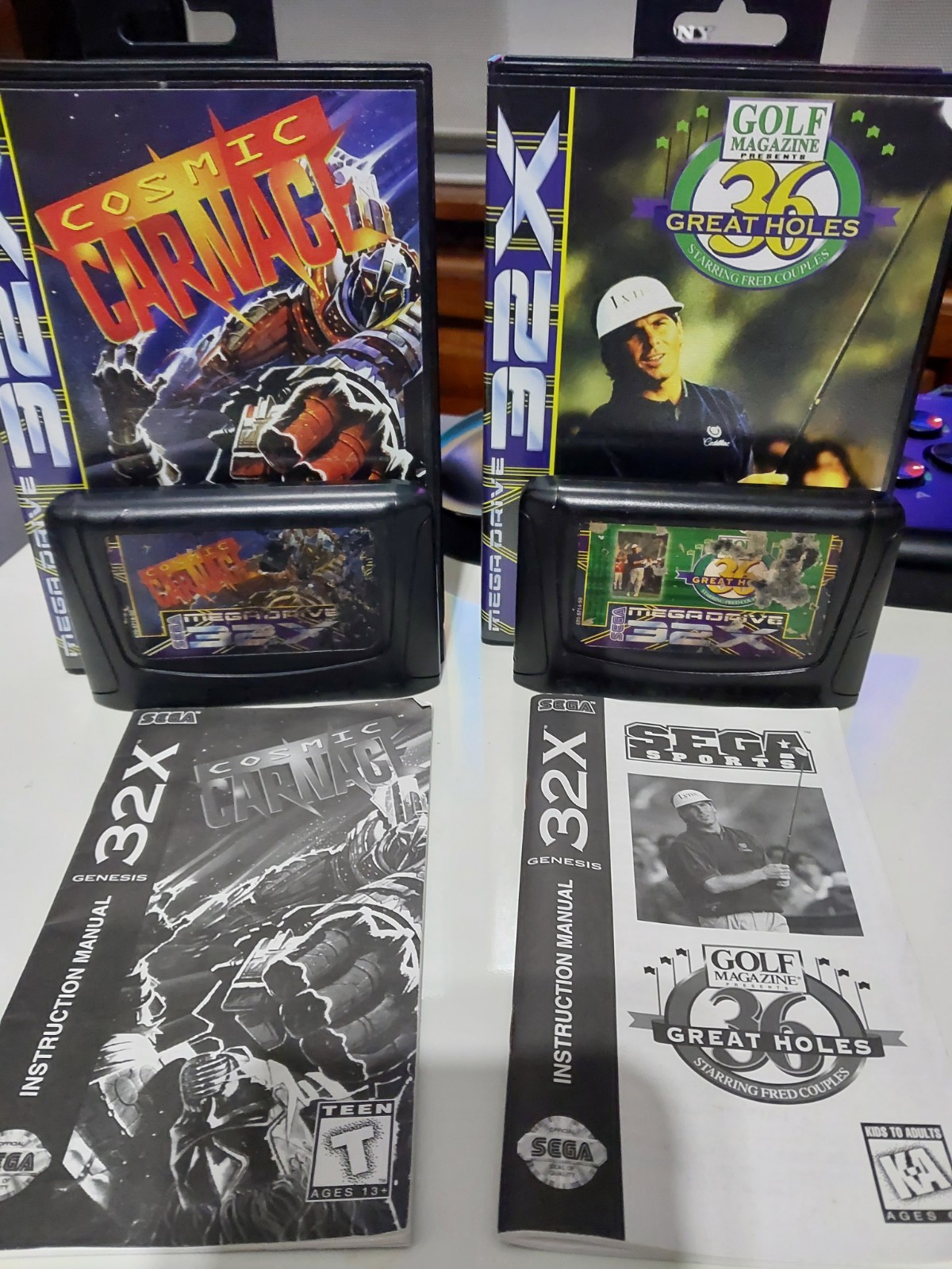 Sega Mega Drive 32X PAL System Complete In Box With 2 Games Tested And Working