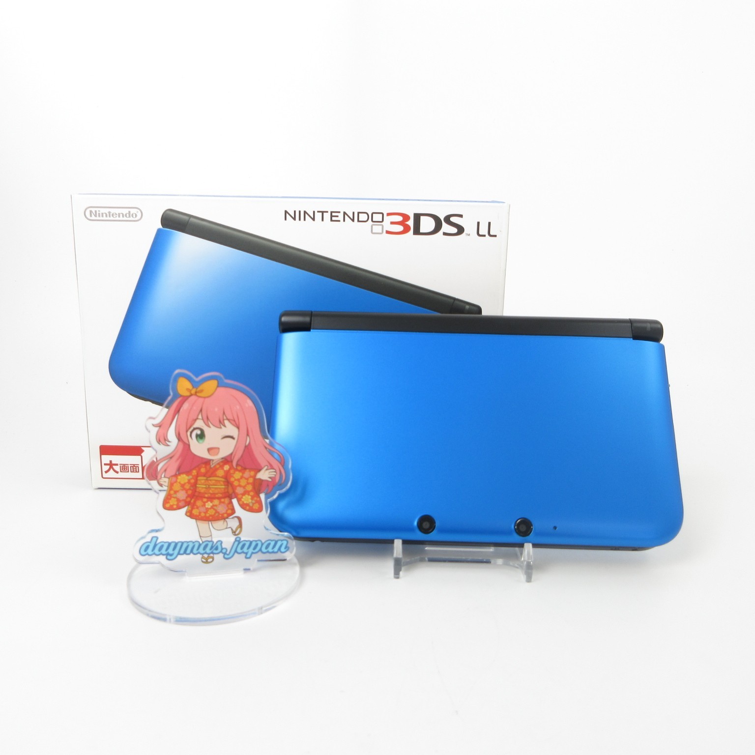 【Mint】Nintendo 3DS LL XL Blue x Black Console Japanese Edition #Arr0506/03