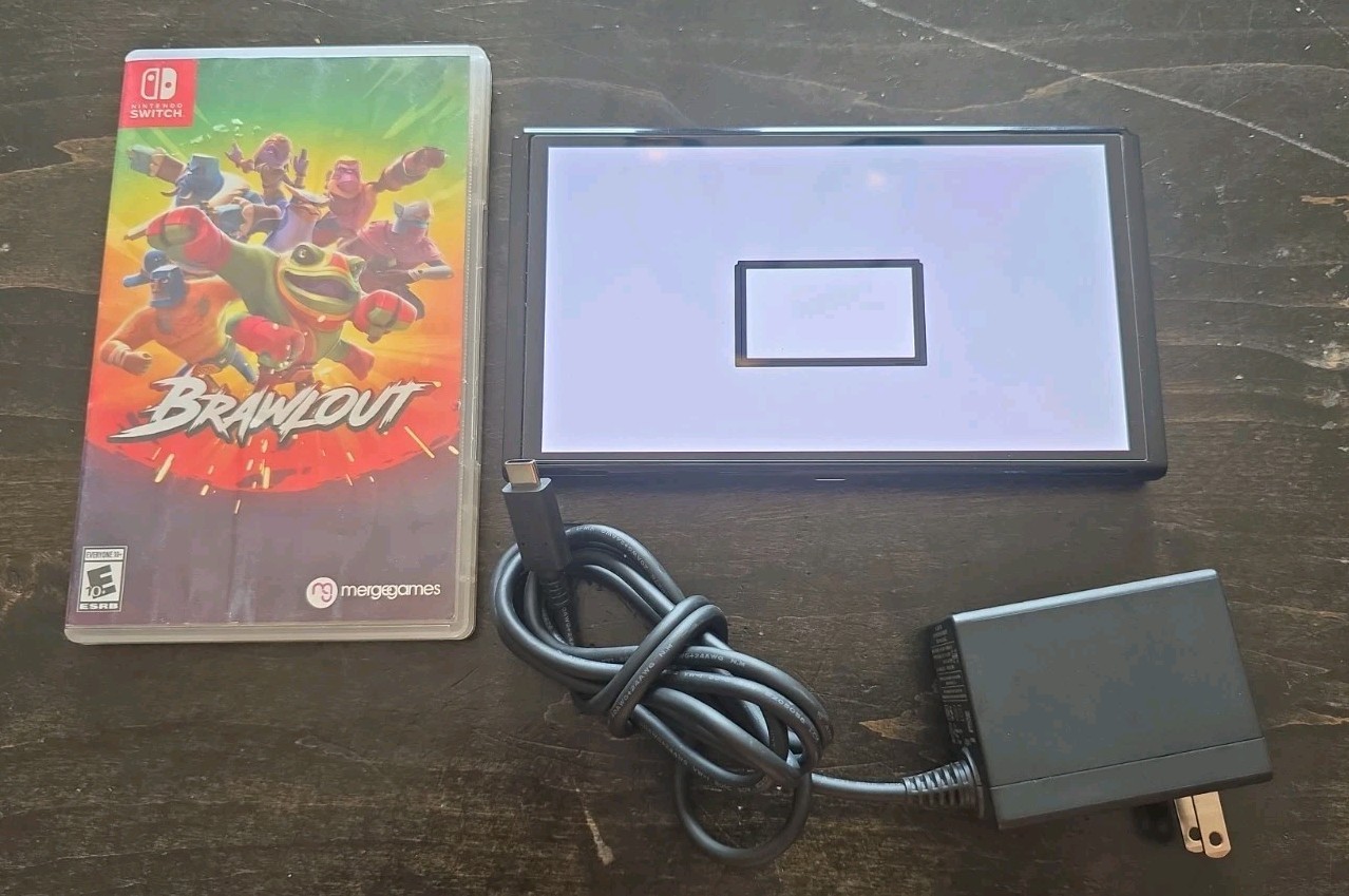 Nintendo Switch OLED Video game Console 64 GB Tablet Charger Tested Game Read