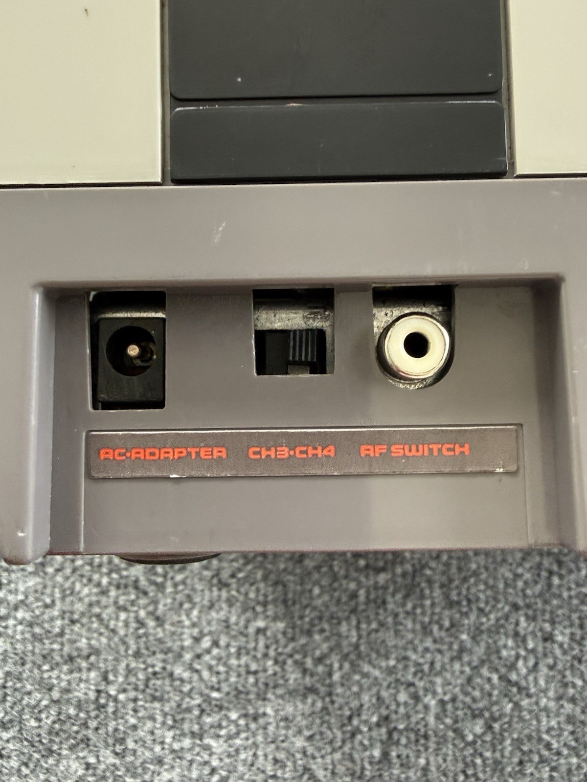 Nintendo NES Console NES-001 AV MOD Composite Output Untested w/Controller