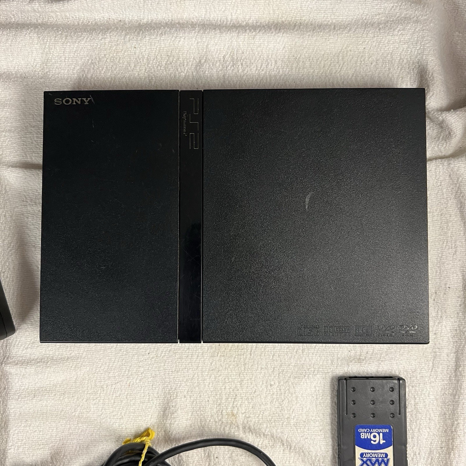 Sony PlayStation 2 Slim Console Black Bundle 6 Games
