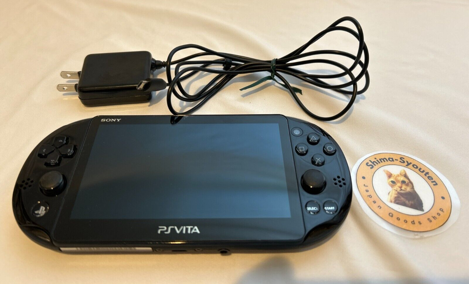 Sony PlayStation PS Vita Black PCH-2000 ZA11 Console & USB cable Used from Japan