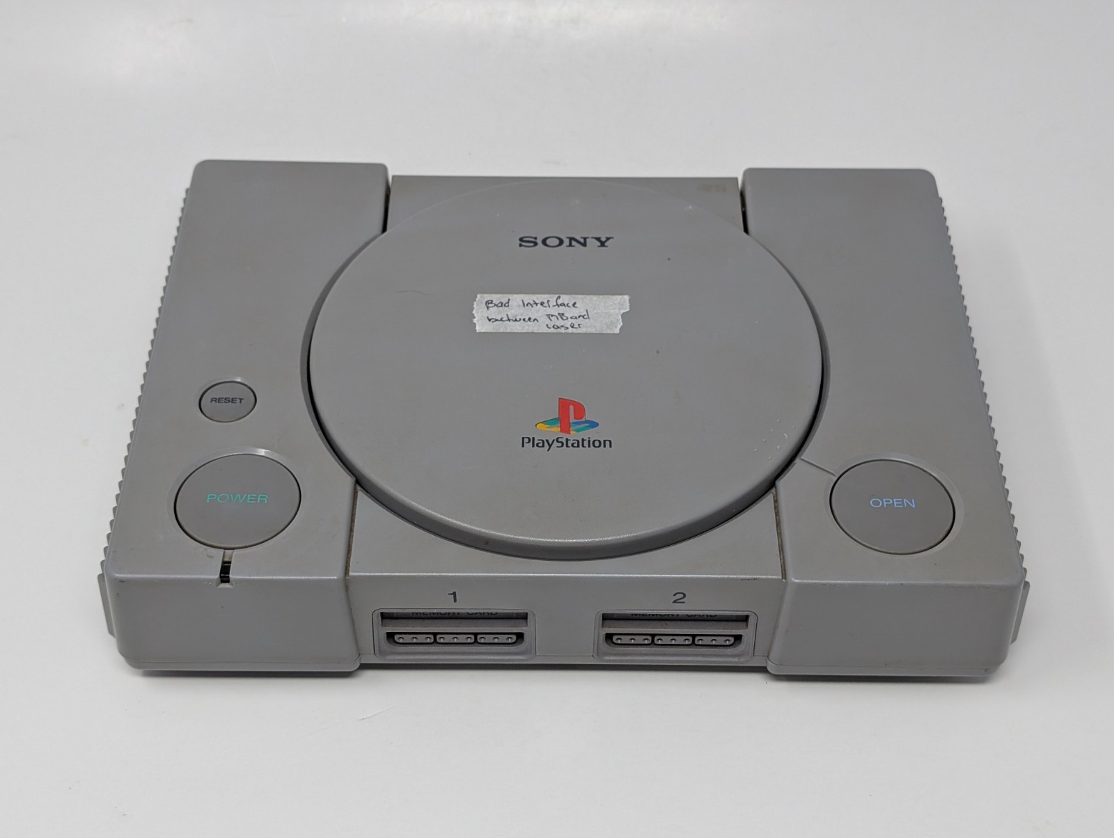 Sony PlayStation Launch Edition Gray Console Only – For Parts Or Repairs