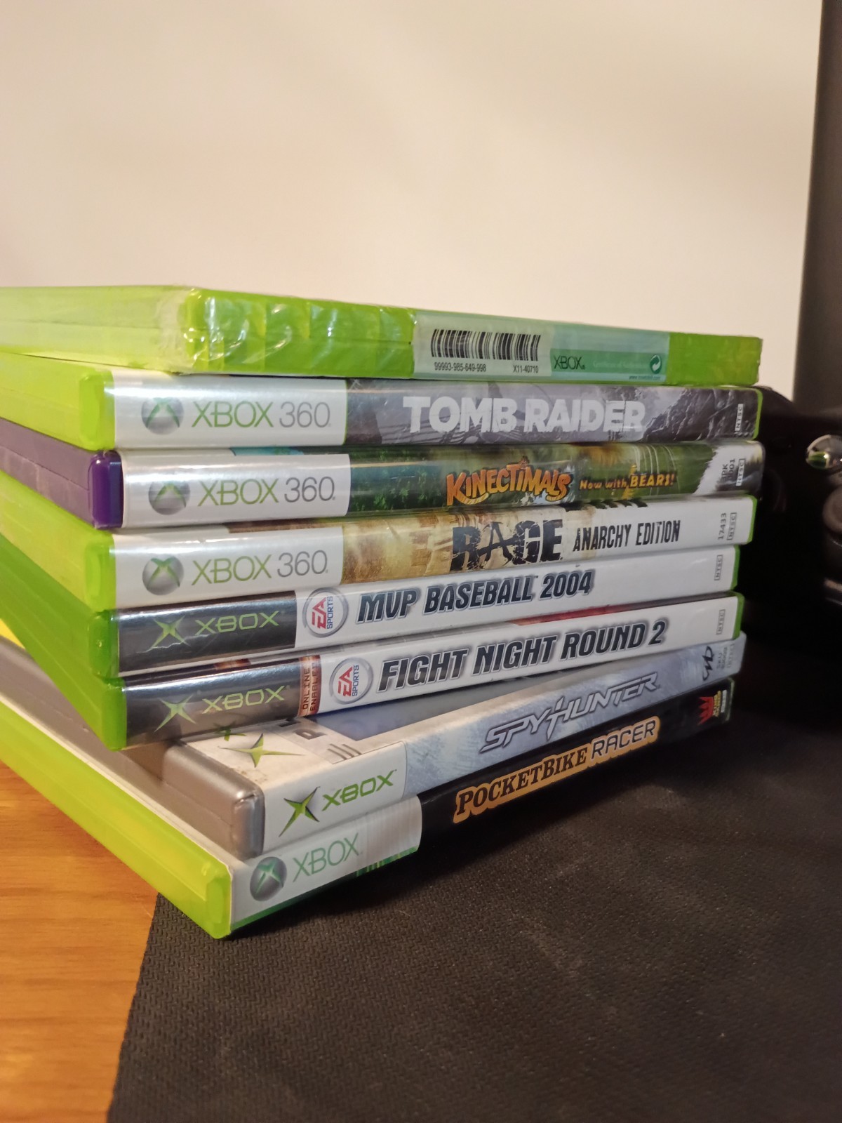 Xbox 360 Slim Console Kinect Bundle w/ 8 Games & Cords 250gb – Tested Working