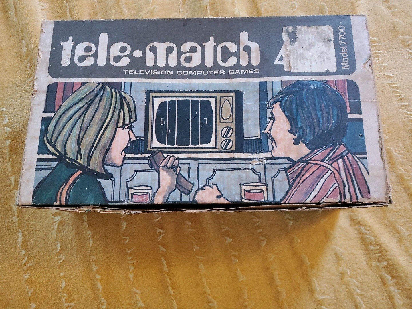Tele Match 4 Model 7700 Vintage Game Console with Pong