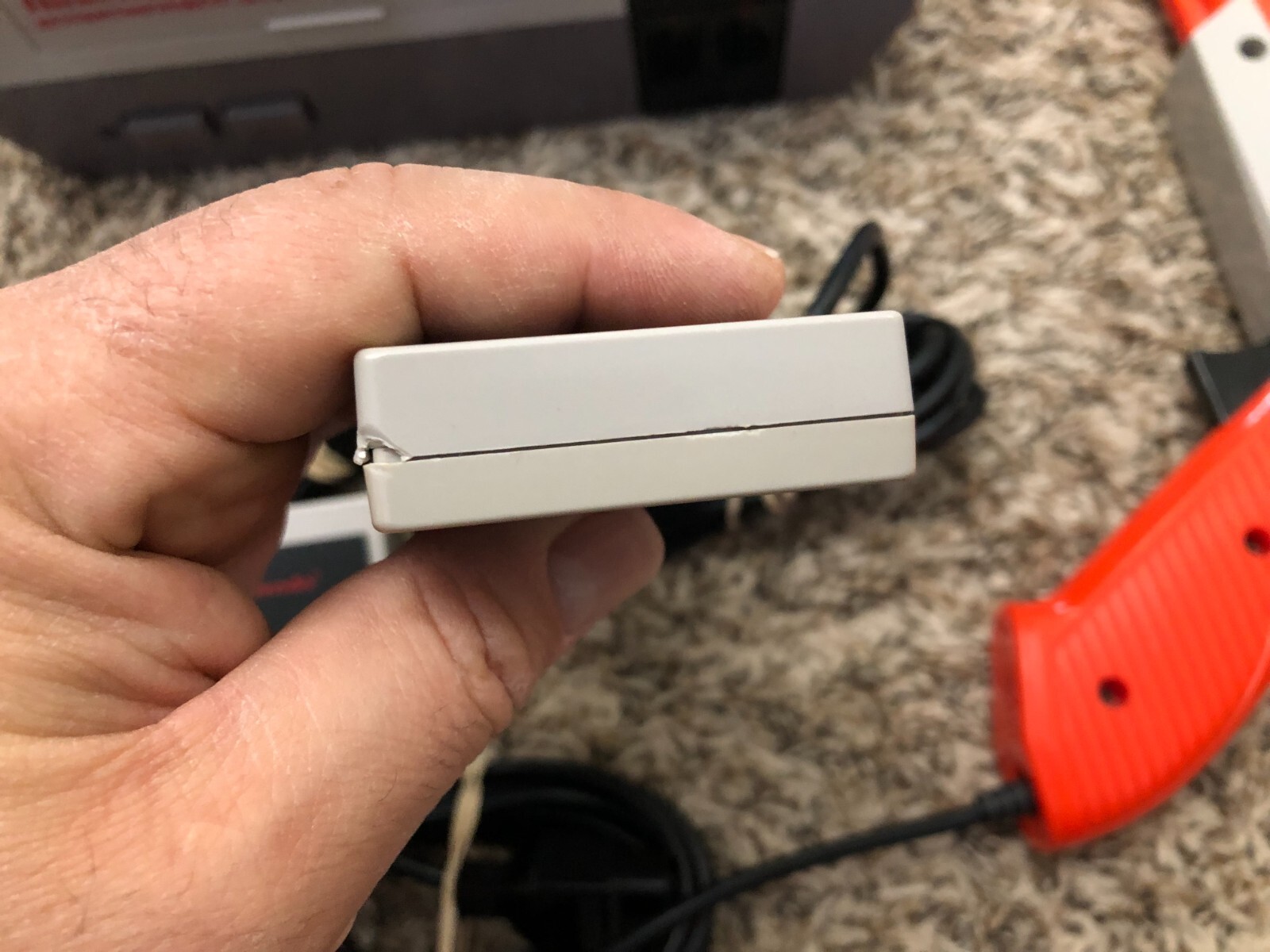Nintendo NES Console Complete W/ 2 OEM Controllers +Zap Gun Thoroughly Cleaned