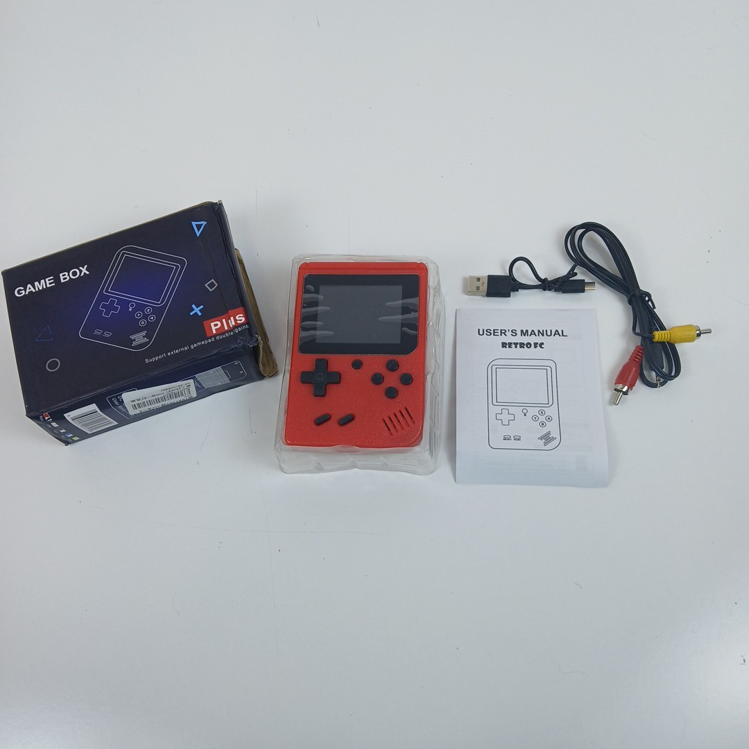 Plus Game Box 400 in 1 Plus Handheld Gamepad New in box RED (Box Damaged)