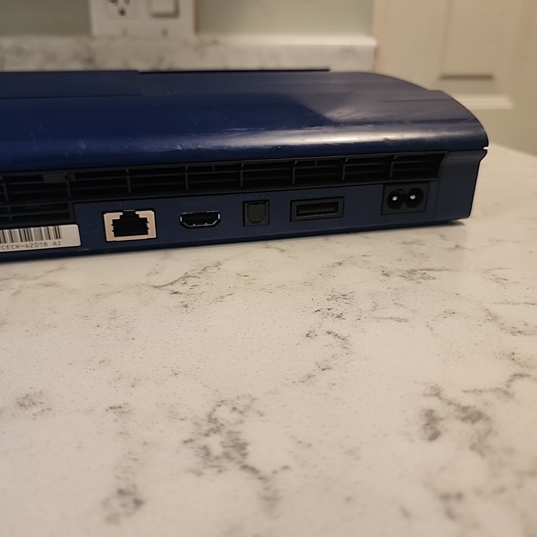 READ Sony PlayStation 3 Super Slim PS3 (cech-4201b) Azurite Blue Console Only