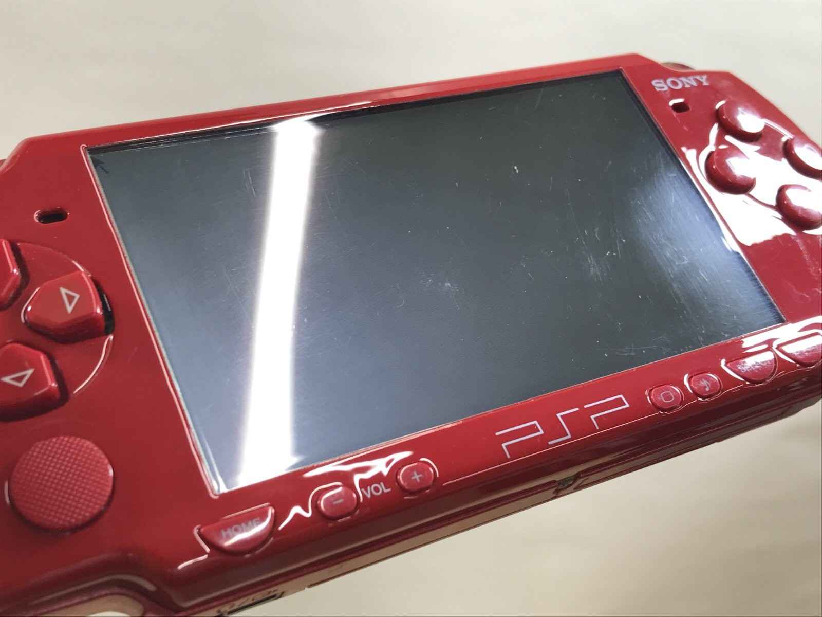 PSP-2000 DEEP RED Console Japan – With Defects GE1699