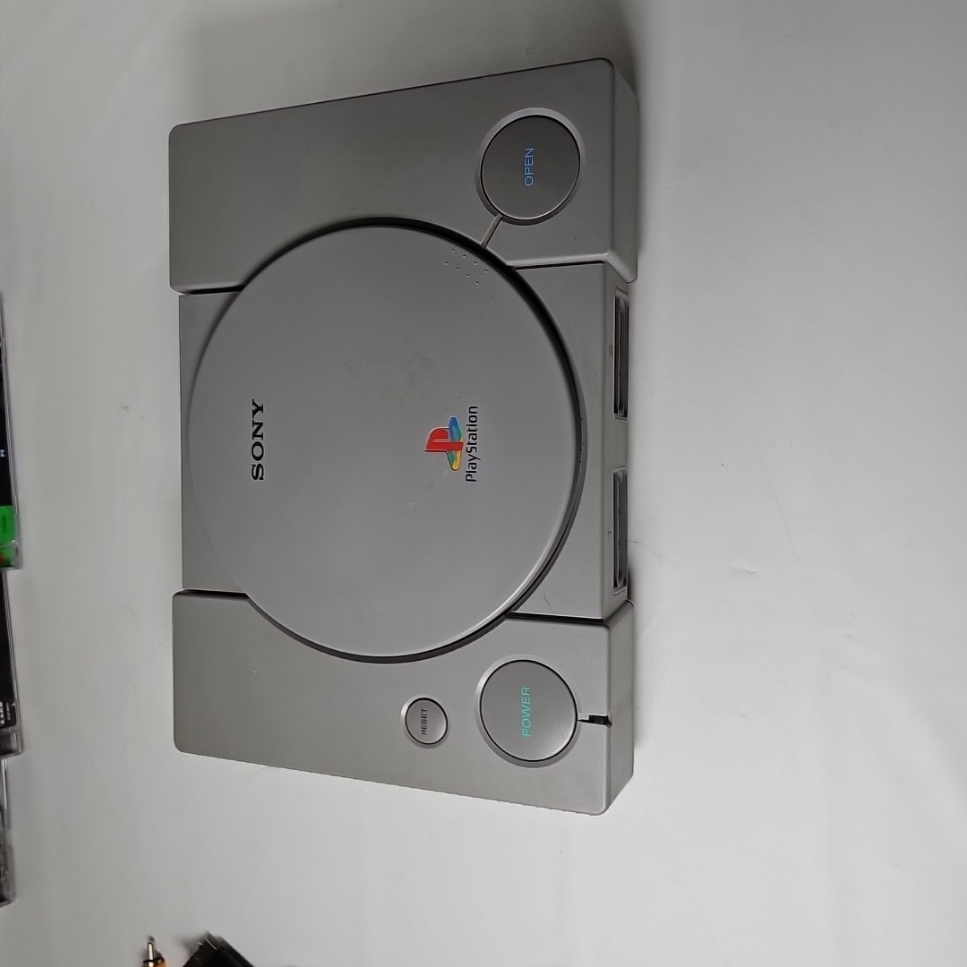 Sony PS1 Original SCPH-1001 Console Bundle-Tested & Works + 4 Random Games