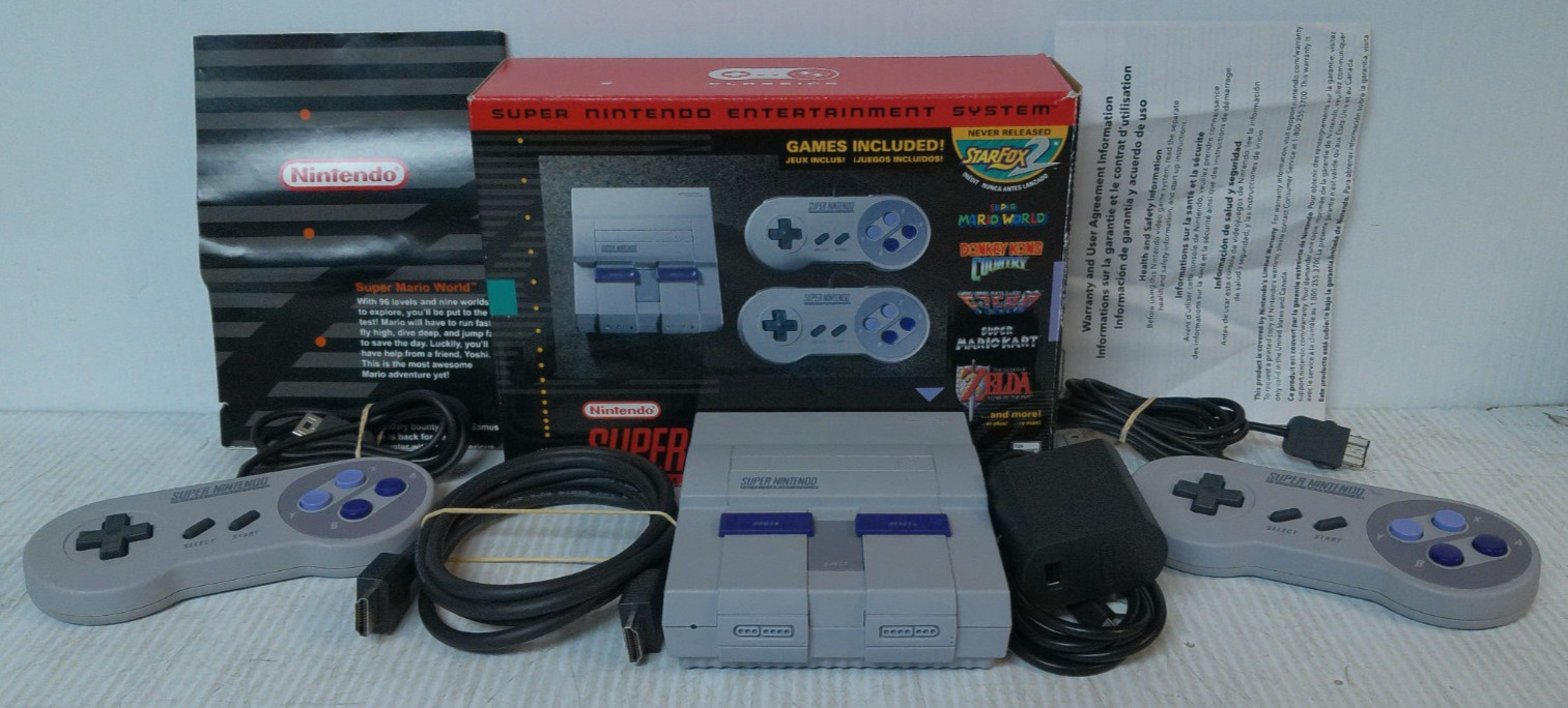 (MA1) Nintendo Super NES Classic Edition Video Game Console – Gray