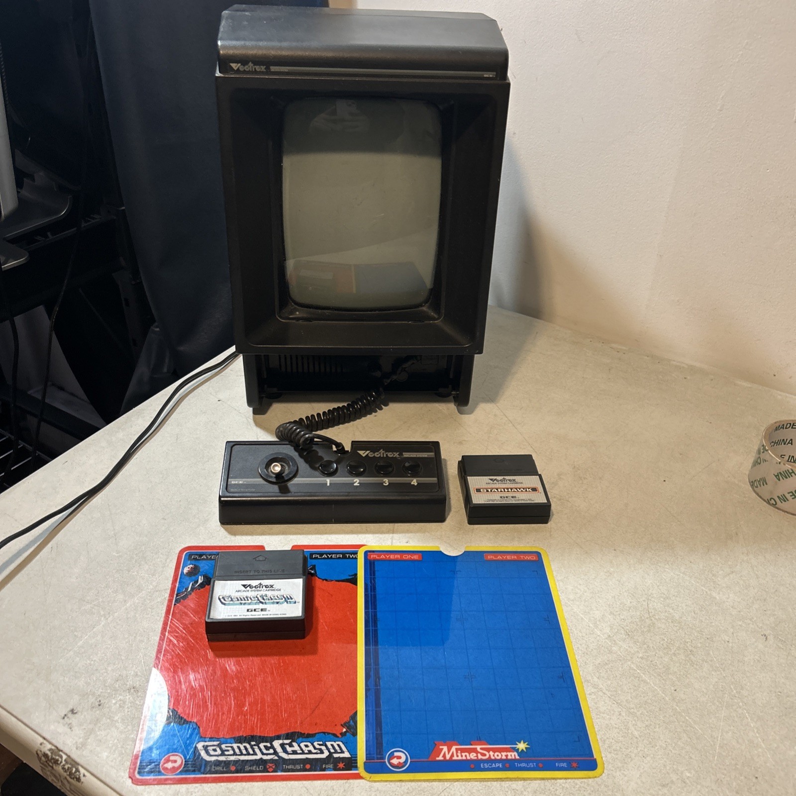 Vintage Vectrex Arcade System Game Console With Games. Tested Working