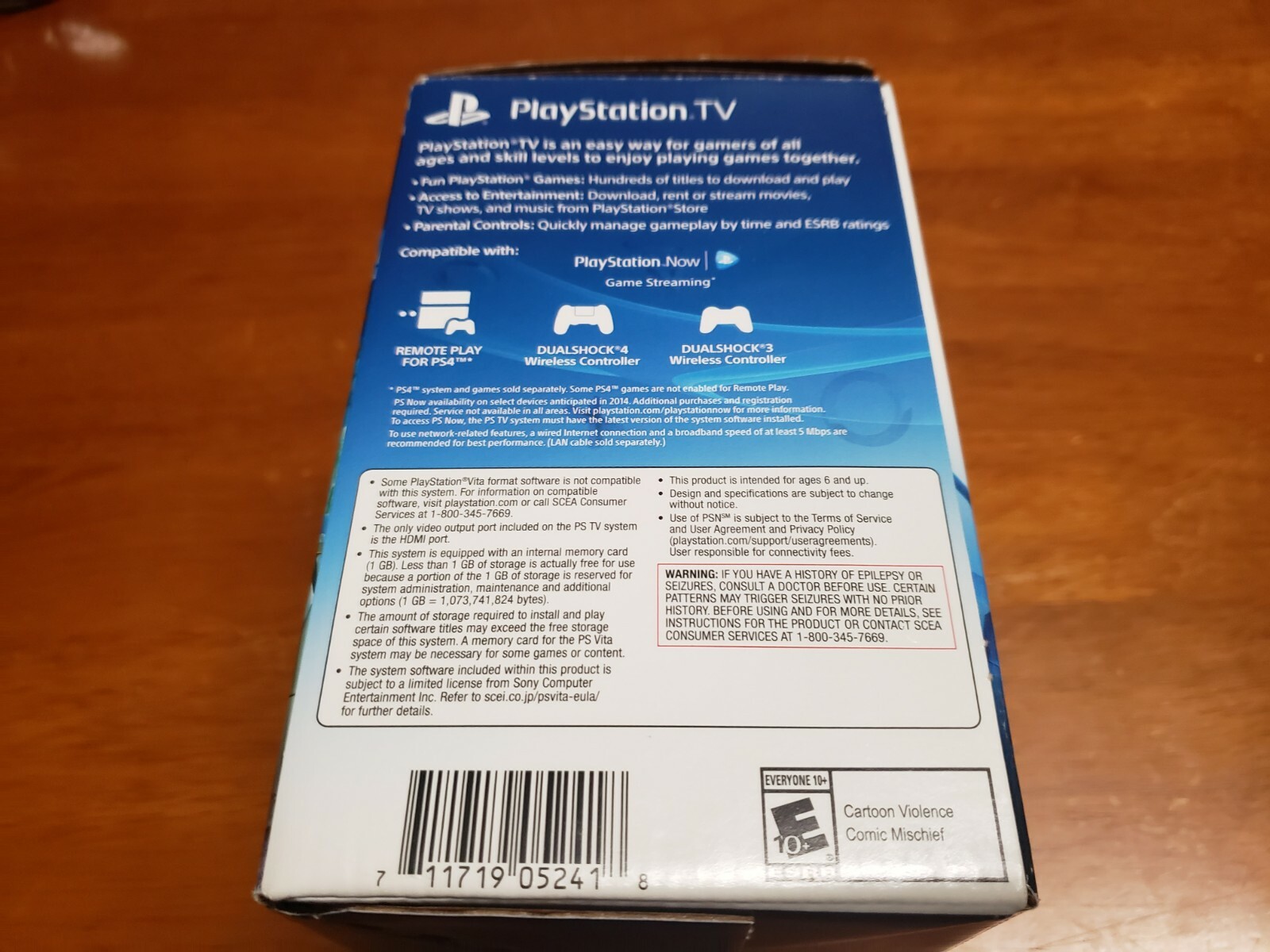 PS TV Console Bundle VTE-1001 + DualShock 3 & 8GB Memory Card Lot (Open Box)