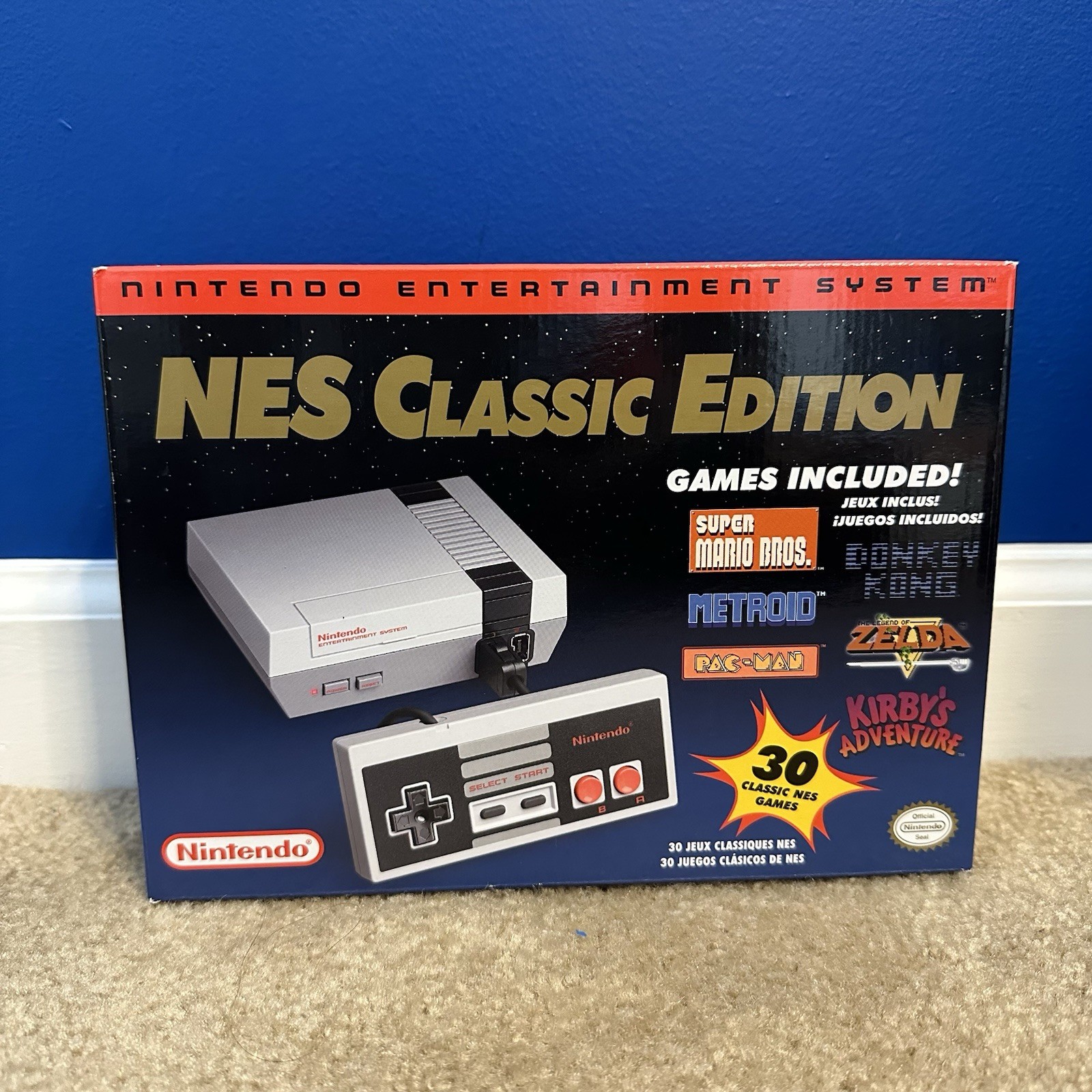 BOX ONLY Nintendo NES Classic Edition Mini Console